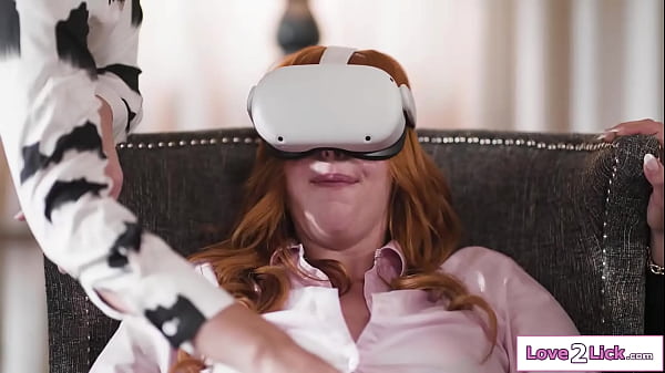 Employees secretly help milf get the best VR sexual orgasm