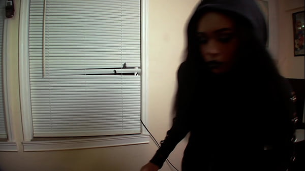 Goth Ebony Babe Anastasia Valentine Breaks into Aiden Valentine’s House and gets Entranced