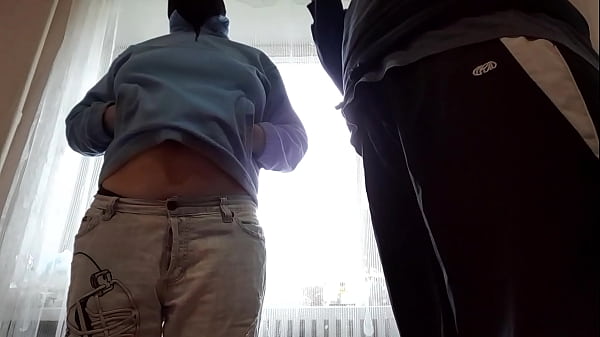 Real lesbian threesome with two students and a teacher